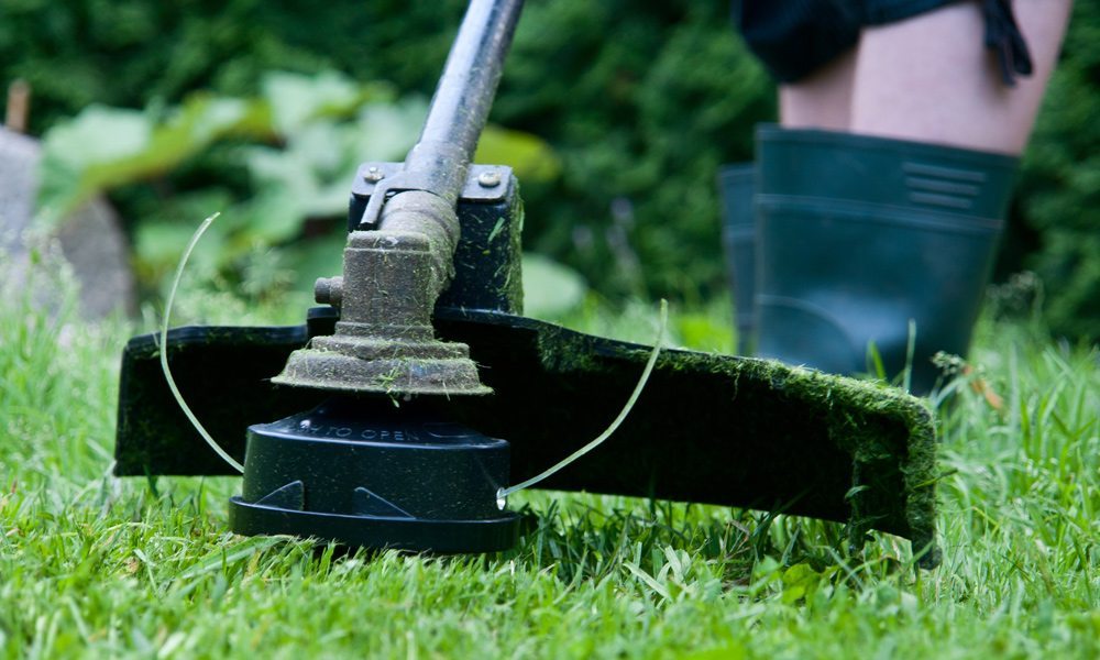 A close up of a Dual Spool Reel Weed Eater
